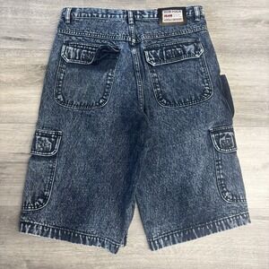 Vintage 90s Ice Pole Cargo Style Hip Hop Denim Shorts Jorts Men's Size 34